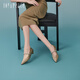 
Joy/peace Dong Jie's same Olive Martini 25 Spring New Chinese Cowhide Light Mouth Mary Jane Single Shoes 12603AQ5 Apricot Color 37