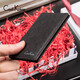 CAELIx26KELEIE men's card holder ultra-thin genuine card holder business card holder multi-card slot bank card holder mini small card holder K519 black