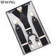 IFSONG men's adult pants men's trousers suspenders Y-shaped strap clip fat people elastic non-slip suspenders gift box brown Y-shaped SUS080E