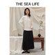 THE SEA LIFE欧海一生 知性半身裙女24夏新品黑色显瘦别致中式半身裙16805 黑法师 M