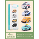 Mommy's twin toy car 0-1-3 years old 2 alloy car baby child pull back school police car set baby model mini mini