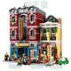 Muwangxing kompatibel mit der Lego Museum Street View View Building Block Serie Stadtpolizei Gebäude Corner Boutique Hotel Club Pin Lord of the Rings Valley 6167 Getreide