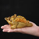 Golden toad tea pet ornaments can raise color-changing tea accessories, tea table, tea tray, tea ceremony, golden toad to attract wealth, tea table toad