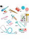 Yueqida Stethoscope Children's Toy Simulation Player Scientific Popularization Doctor Playing Set Handset Tools Science Experiment Teaching Aids Three-piece Pink Stethoscope can really measure temperature