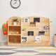 Nordic Ikea Kinderbuchhandel Bilderbuchregal bodengesteuertes wirtschaftliches massives Holz Bücherregal Kindergarten Babybuchregal Spielzeug 826s%23 Block Lack: Länge 80 Breite 30 Höhe 85 cm