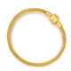 Zhou Shengsheng [Dünnes Seil] Goldenes Armband Charme Perlen Seil 3mm Dünnversion Armband Edelstahl Seil W17