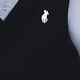 萝卜呗呗男童礼服儿童背带裤马甲套装开学合唱表演服 藏青短款四件套 120