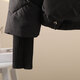Vêtements d'hiver en coton zimu et en lin pour femmes co-manteau de coton à capuche à la mode et à l'étranger Maillard Coton 6628 Black L (recommandé 115-125 Jin [Jin est égal à 0,5 kg])