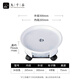 Jiuqian Valley movable flower pot tray with pulley base round plant water connection tray 3# white inner diameter 26.5cm 9195