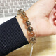 DL 1998 Fat donglai calidad pulsera de cristal rubio Tianlan Black Gold Super Seven Crystal Bracelet Mica Double Wheel Gold Strawberry CH9767