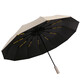 Fully automatic double large umbrella folding rain or shine umbrella black sun umbrella sun protection UV umbrella 8-bone manual model black