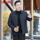 YAYA (YAYA) middle-aged and elderly down jacket men's winter business casual cadre wear lapel jacket dad wear warm jacket JH black 2XL 185/100A