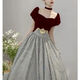 WXNT rotes Kleid 2024 Neues Sommer Light Luxury High-End Toast Clothes Braut bei Runaway Princess French Hosting Jahrestreffen 3291 2xl
