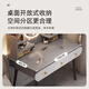 Fanpeng dressing table bedroom with makeup mirror makeup table small apartment new makeup table mirror light integrated makeup table with makeup stool single layer double drawer gray 80cm