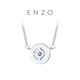 Chow Tai Fook ENZO Donut Geometric Round 18K Gold Clavicle Chain Topaz Necklace Women's New Gift EZV8997 37.5cm