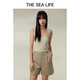 
THE SEA LIFE Ou Hai Yisheng Multi-color suspender vest for women spring and summer new style knitted vest 15736 white apricot M