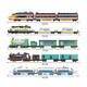 Lego Electric Revival Harmony Hochgeschwindigkeitsbahnen Baustein Assembly Shinkansen Bahnbahnauto Kinderspielzeug Boy Dongfeng 11 Zug 1192 Teile + 1 Ring des Gleis