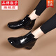 Lefen Red 2025 Neue Frühlings- und Herbstleder kurze Stiefel Patentleder runde Zehen Nacktstiefel für Frauen atmungsaktive niedrige Absatzweiche Lederstiefel Martin Stiefel Schwarze (3 cm) 39