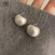 
DAISY DREAM silver metal brushed earrings for women 2025 new hot niche unique earrings light luxury high-end temperament earrings silver brushed earrings