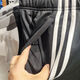 Adidas offizielle Website offizielle Herrenhosen Spring Hoodies Sportseer Fitness -Training Hosen Herren Mode vielseitige Klassiker EI9761/Drei Streifen/Open Hosen S (175)