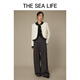 
THE SEA LIFE Ou Hai Yisheng Coat Women's 24 Autumn New Product Classic Retro Layered Versatile Little Flavor Style Coat V12596 Black Mage M