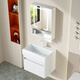 Mushe honeycomb aluminum bathroom cabinet 30cm wide deepening small apartment washbasin cabinet integrated washbasin mini-size washbasin 4837cm main cabinet main cabinet + ordinary mirror cabinet