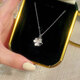 MZMZ clover platinum necklace for women PT950 platinum gift for girlfriend and wife Chinese Valentine's Day birthday gift clover necklace