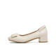Tianmeiyi Schuhe Frauenschuhe Einkaufszentrum Gleicher Stil Mary Zhen Schuhe Französische Pendelpendlerin Frauen Singles Schuhe 2025 Frühlings- und Herbst BI272AQ5 Beige 38