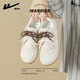 Huilide training shoes women's shoes 2025 new spring and autumn soft sole comfortable ballet shoes casual white shoes women's beige 38