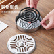 Stainless steel mosquito coil holder mosquito coil box tray ash tray anti-scalding outdoor mosquito coil tray portable 1 deepened mosquito coil tray with cover