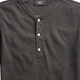 RRL Men's Classic Waffle Knitted Cotton Henley RL90189 001-Black L