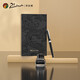Picasso (Pimio) Private Custom Longteng Fountain Pen Financial Pen Box Boad Box Ink Set Free Laser Lettring T717 0,38 mm Clip Black Gold Black Black 0,38 mm Clip argent noir vif