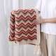 Huili Customized Mia Knitted Tapestry Air Conditioning Blanket Nap Blanket Sofa Throw Blanket Baby Blanket Bed and Breakfast Bedside Blanket Oatmeal White (color may vary in large size, see details) 80*110cm