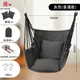 Zhixu Hängesessel, Schlafsaal, Hängekorb, Schlafsaal, Schlafzimmer, verstärkt, Kinderleinwand, Outdoor, Schaukel, Studentenbalkon, Lazy Home, reines Grau (Kissen * 2 + Gurte + S-Haken)