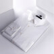 
Conch (CONCH) new Chinese white shirt men pure cotton shirt 100 pure cotton Chinese style stand collar business formal groom dress 1049 white plain tattoo_button collar_bag 43