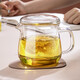 Yipot Tea Teapot Glass Tea Set Teapot Glass Tea Cup Mini Teapot Glass Tea Set Set Fengyu Pot Large Spout Easy to Clean