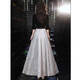 Seidler black evening dress for women 2025 new banquet temperament noble and light luxury niche annual meeting host black long XL (recommended 116-125 Jin [Jin equals 0.5 kg])