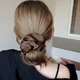 Li Qingqiu and winter French satin large intestine hair rope headband 2 high ponytail balls scalp hair band leather cover hair accessories