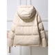 Boston BOSHDV down jacket women's white goose down short style winter new removable hood regular warm bread jacket fashion