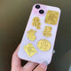 Pure Gold 999 Gold (0.1g) Mobile Phone Sticker Princess Please Get Rich, Money Is Important Good Persimmon New Year Gift Princess Please Get Rich + With Certificate About 0.08g Pure Gold 0.1g
