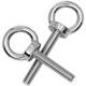 Tianzhuo Hardware National Standard 304 Stainless Steel Lifting Eye Screw Extended Marine Bolt Ring Lifting Screw M3M6M8M10-M39 M5*20 Welded Type 1 piece
