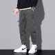 
JEEP SPIRIT casual pants for men spring and autumn new loose ties sports long pants for men trendy brand versatile work pants for men 9859 military green 3XL
