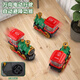 Chisen Children's Electric Spray Dampf Train Toy Universal Locomotive Model Boys San Stoßfänger Auto 1-3 Elektrische Universal Spray Train-Green QB-34 Batterieausgabe + 3 Abschnitte 5 + Schraubendreher