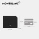 万宝龙（MONTBLANC）Meisterstuck Selection六边形图案男士翻盖开合小牛皮零钱包钱夹