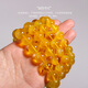 Golden fork Russian material Seiko raw ore beeswax amber single circle bracelet Buddha beads and play bracelet DIY men and women, size about 10+mm, gift certificate 003499