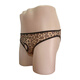 Leopard print men's underwear low-waisted hollow breathable sexy men's thong free pants one size one size