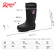 Hombre fuerte Botas de lluvia de tubos altos atados con zapatos de agua de pesca buceante Zapatos de lavado de autos Trabajo de cultivo Zapatos de goma de lluvia YX-708 Negro 40