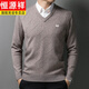 
Hengyuanxiang zodiac year men's V-neck cardigan sweater middle-aged daddy red chicken heart collar sweater business casual thickened base shirt jujube 6626# 175/88A 140-155Jin[Jin equals 0.5 kg]