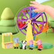 
[90% new] Peppa Pig Toys Ferris Wheel Park Cartoon Playground Peppa George Doll Playing House Children's New Year Gift