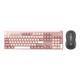 罗技（Logitech）优选系列K865机械键盘 无线蓝牙双模键盘（K845升级款）104键全尺寸 游戏商务办公键盘鼠标套装 K865茱萸粉+M750 L黑色
